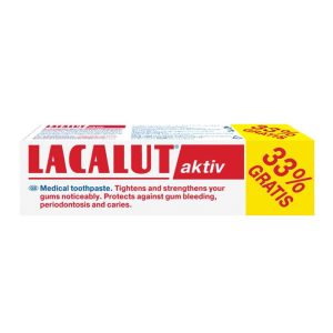 LACALUT PASTA AKTIV 75ML 33% GRATIS