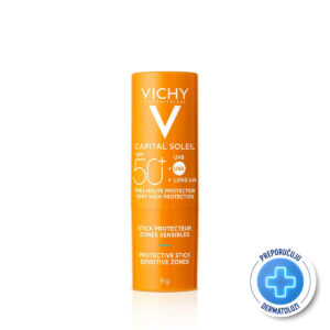 VICHY CAPITAL SOLEIL Stik za osetljiva područja SPF50+, 9 g