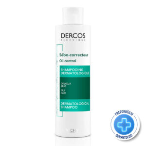 VICHY DERCOS Šampon za regulaciju masnoće vlasišta protiv sebuma, 200 ml