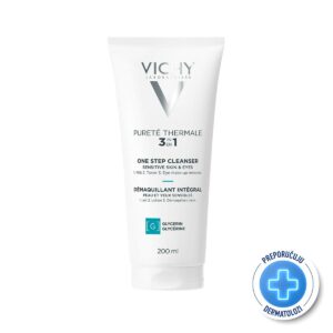 VICHY PURETÉ THERMALE 3u1: integralni odstranjivač šminke za osetljivu kožu i oči, 200 ml