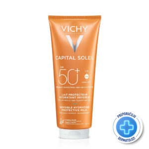 VICHY CAPITAL SOLEIL Hidratantno mleko za zaštitu od sunca za lice i telo SPF50+, porodično pakovanje, 300 ml