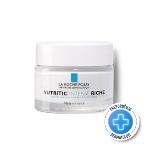 La Roche-Posay NUTRITIC INTENSE Dubinska nega za intenzivno obnavljanje suve do vrlo suve kože lica, protiv zategnutosti i žarenja, 50 ml