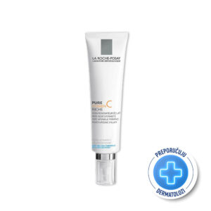 La Roche-Posay REDERMIC PURE VITAMIN C RICH Krema protiv znakova starenja za korekciju bora i punoću kože s čistim vitaminom C i hijaluronskom kiselinom, suha koža, 40 ml