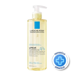 La Roche-Posay LIPIKAR HUILE LAVANTE AP+ Ulje za tuširanje obogaćen lipidima za svakodnevno pranje osetljive suve kože s osećajem svraba i iritacija, pogodno za bebe, decu i odrasle, 400 ml