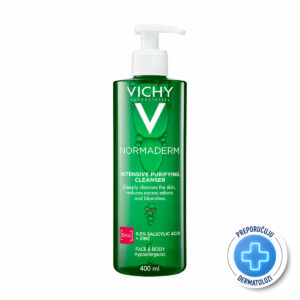VICHY NORMADERM PHYTOSOLUTION Gel za dubinsko čišćenje masne i aknama sklone kože, 400 ml