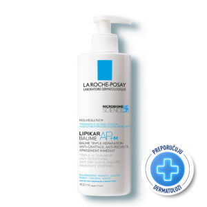 La Roche-Posay LIPIKAR BAUME AP+M Balzam protiv iritacije i svraba koji vrača lipide i trenutno umiruje kožu, pogodno za decu i odrasle, 400 ml