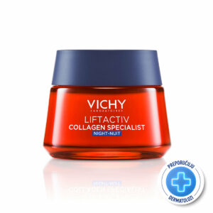 VICHY LIFTACTIV COLLAGEN SPECIALIST Noćna nega za korekciju bora, čvrstine i blistavosti kože s vitaminom Cg i anti-aging peptidima, 50 ml