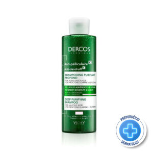 VICHY DERCOS ANTI-DANDRUFF K Šampon za dubinsko čišćenje protiv prianjajuće peruti i sebuma, 250 ml