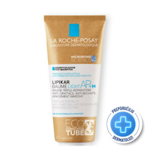 La Roche-Posay LIPIKAR BAUME LIGHT AP+M Eco Lagani balzam protiv iritacije i svraba koji vrača lipide i trenutno umiruje kožu, pogodno za decu i odrasle, 200 ml