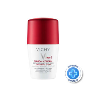 VICHY DÉODORANT CLINICAL CONTROL Roll-on dezodorans protiv neprijatnih mirisa do 96h, 50 ml