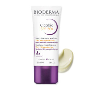 Bioderma Cicabio SPF 50+ Umirujuća krema za obnavljanje oštećene kože Zaštita od sunca