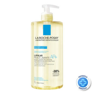 La Roche-Posay LIPIKAR HUILE LAVANTE AP+ Ulje za tuširanje obogaćen lipidima za svakodnevno pranje osetljive suve kože s osećajem svraba i iritacija, pogodno za bebe, decu i odrasle, 1L