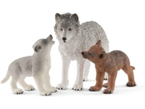 Schleich-Porodica vukova - vucica i bebe