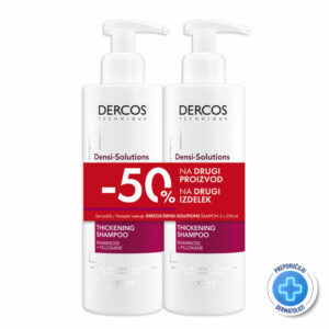 VICHY DERCOS DENSI-SOLUTIONS Šampon za tanku i slabu kosu, 2x250 ml