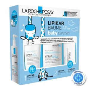La Roche-Posay LIPIKAR rutina nege bebine kože (LIPIKAR BAUME AP+M  400 ml + LIPIKAR SYNDET AP+ 100 ml + CICAPLAST Baume B5+ 15 ml