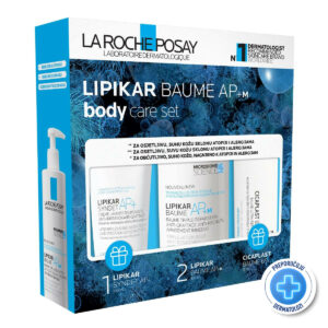 La Roche-Posay LIPIKAR BAUME Light AP+M 400 ml + LIPIKAR SYNDET AP+ 100 ml + CICAPLAST Baume B5+ 15 ml
