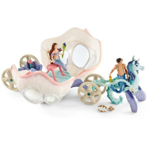 Schleich-Kraljevska kocija  u obliku skoljke za vile