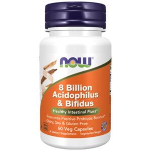 NOW ACIDOPHILUS BIFIDUS 8 BILLION A60