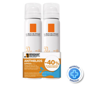 La Roche-Posay ANTHELIOS Nevidljivi sprej za lice  75 ml+75 ml -40% PROMO PAKET