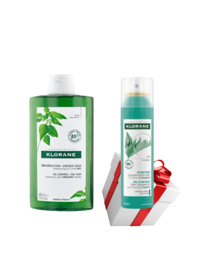 Klorane šampon sa organskom koprivom 400ml+ POKLON Klorane sampon za suvo pranje kose 150ml