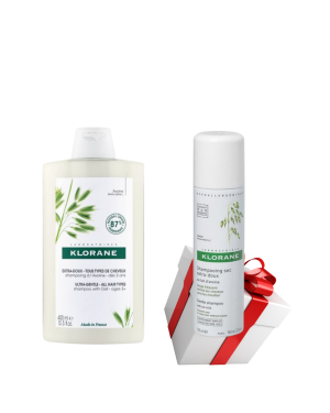 Klorane šampon sa zobi 400ml + POKLON Klorane sampon za suvo pranje kose zob 150ml