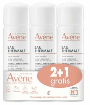 Avene termalna voda 50ml 2+1GRATIS