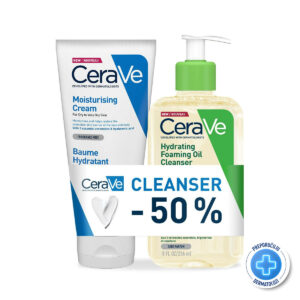 Cerave Moisturising Krema + Hidrantno ulje za čišćenje 236ml -50% PROMO PAKOVANJE