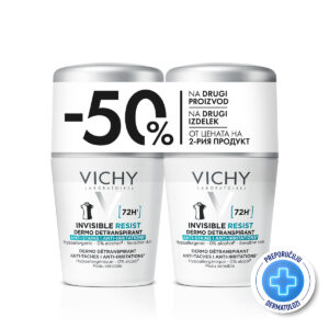 Vichy Deodorant Invisible resist 72h 50ml DUO
