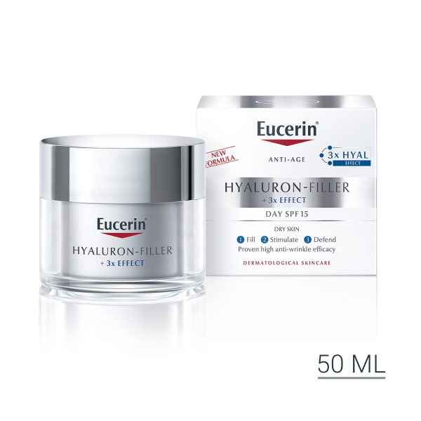Eucerin Hyaluron-Filler Dnevna krema za suvu kožu SPF 15