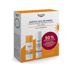 Eucerin Box Sun Oil Control SPF 50,  50ml + Dermopure Serum, 40 ml PROMO PAKOVANJE