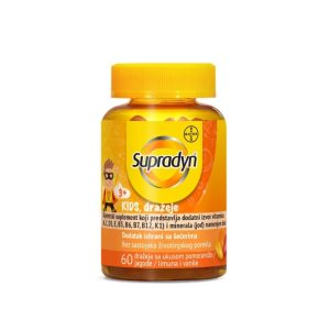 Supradyn Kids drazeje 60 dražeja sa ukusom pomorandže