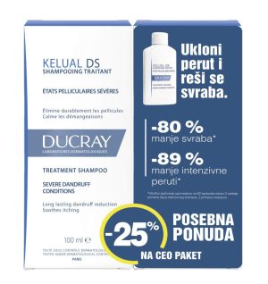 Ducray Kelual DS šampon 2X100ML -25% na ceo paket