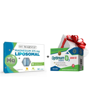 Magnezijum 375 Liposomal 10x25ml + Optimum D3 2000IU A30 POKLON