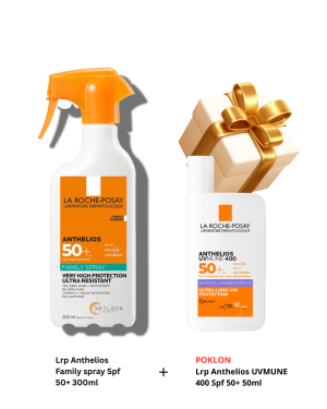 Lrp Anthelios Family za decu i odrasle Spf 50+ 300ml + Lrp Anthelios UVMune Anti-Dark Spf 50+ 50ml POKLON