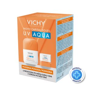 Vichy Capital Soleil Stik UV Aqua Spf 50+ 10g+  Vichy Capital Soleil Fluid UV Aqua Spf50+ 50ml PROMO PAKOVANJE